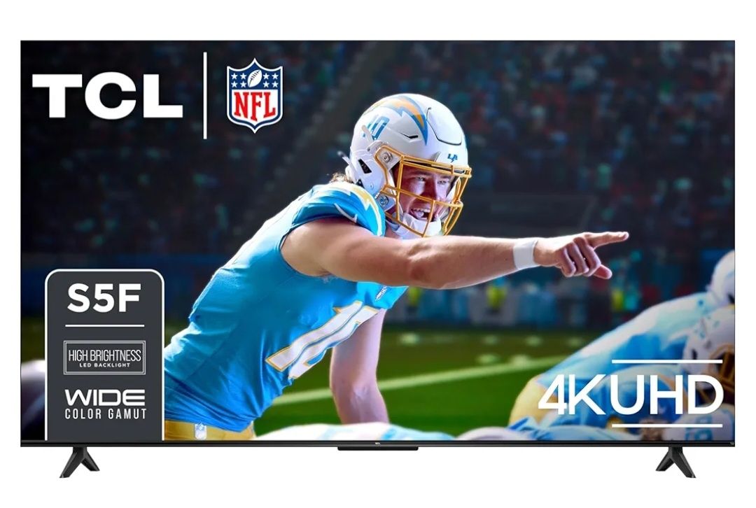 TCL 55-Inch Class S5 UHD 4K LED Smart TV with Fire TV (55S551F, 2024 Model), Dolby Vision, HDR PRO+, Dolby Atmos, Alexa Built-in with Voice Remote, Television (New)