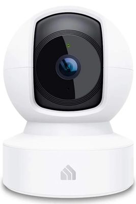 Smart Indoor Pan-Tilt Home Security Camera, 1080p HD, Cloud &amp; SD Card Storage, Works w/ Alexa &amp; Google Home, 2.4G WiFi (New)