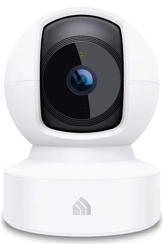 Smart Indoor Pan-Tilt Home Security Camera, 1080p HD, Cloud &amp; SD Card Storage, Works w/ Alexa &amp; Google Home, 2.4G WiFi (New)