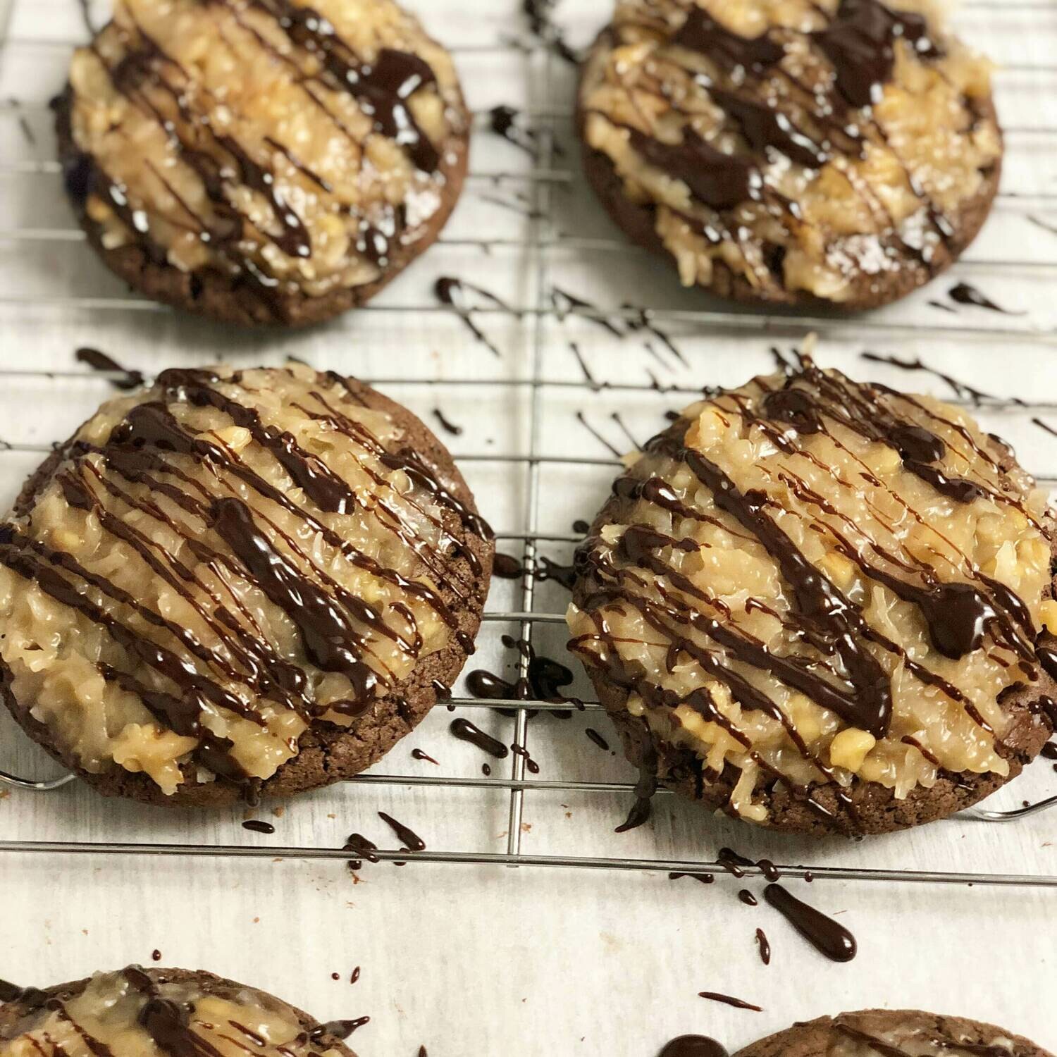 German chocolate cookies