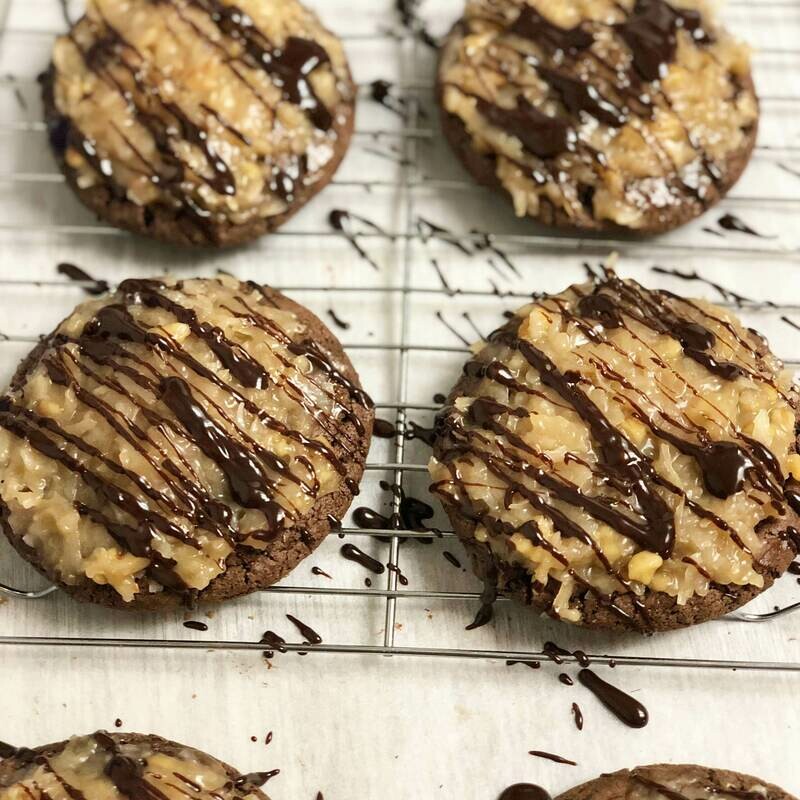 German chocolate cookies