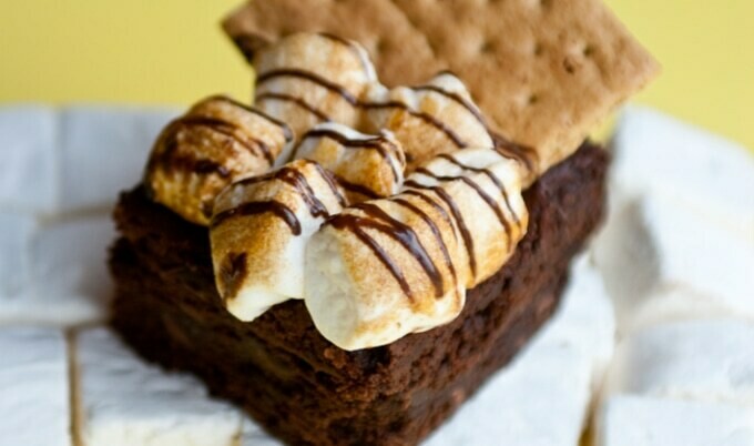 Brownies slice