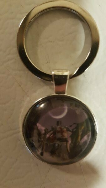 Knights Templar Christian Warrior Key Ring