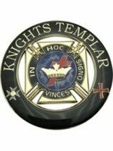 Knights Templar 3" Car or Window Metal Emblem