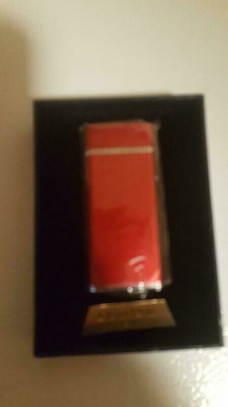 Lighter Usb Electronic Rechargeable Flame-less Double Arc - Red