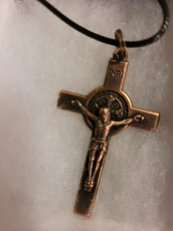Catholic Crucifix Bronze Colored with Gift Box