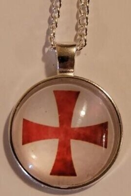 Knights Templar Pendant and Necklace Jewelry w/ Giftbox