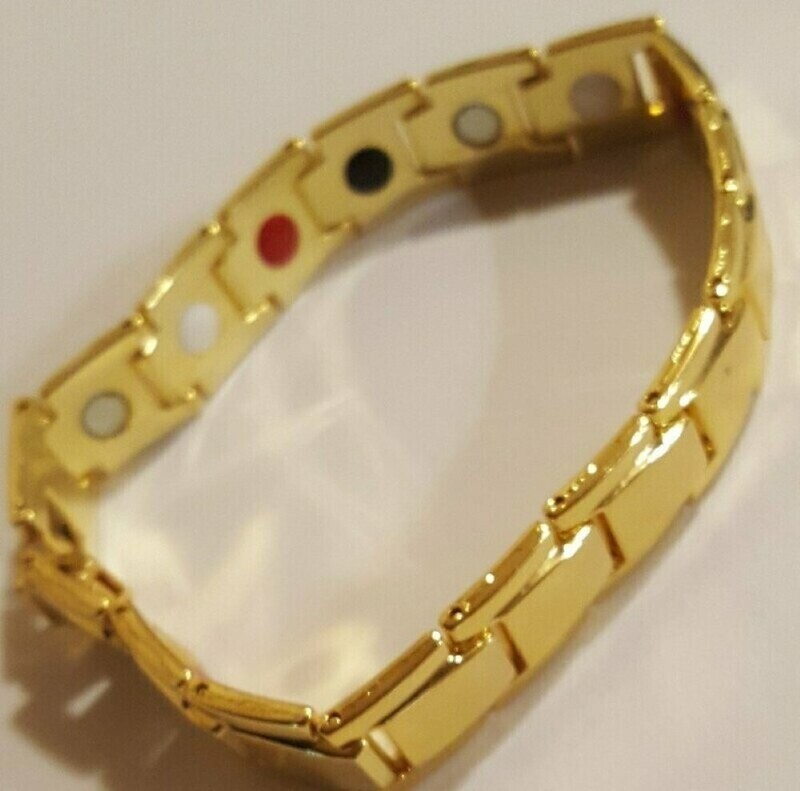 Holistic Health Magnetic  Bracelet (Gold Color Metal)