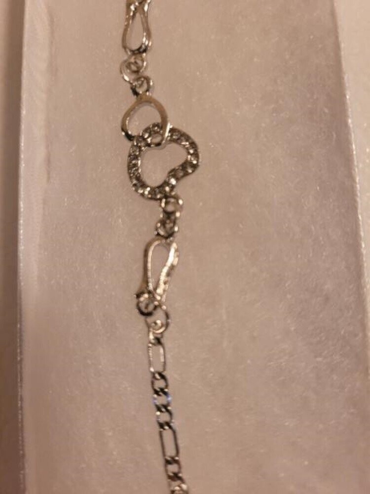 Double Heart Zircon Fashion Jewelry Set w/Gift Box CJ