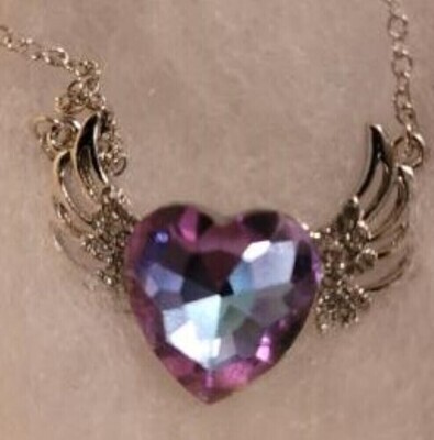 Angel Wing Heart Fashion Necklace Jewelry w/Gift Box CJ