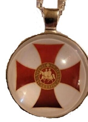 Cross and Emblem Knights Templar Necklace Jewelry