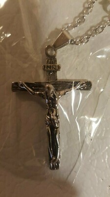 Catholic Christian Crucifix Cross Necklace Pendant