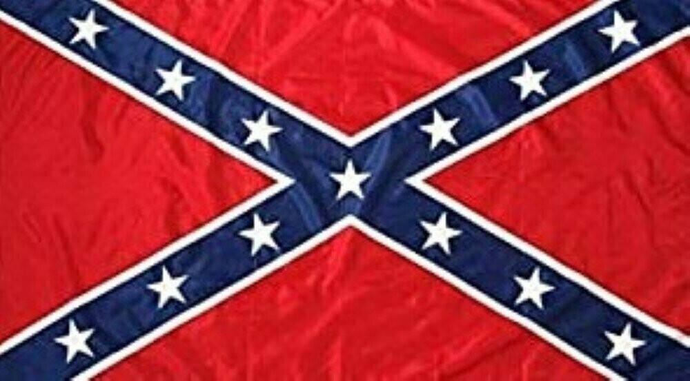 Rebel Confederate Stars and Bars Flag