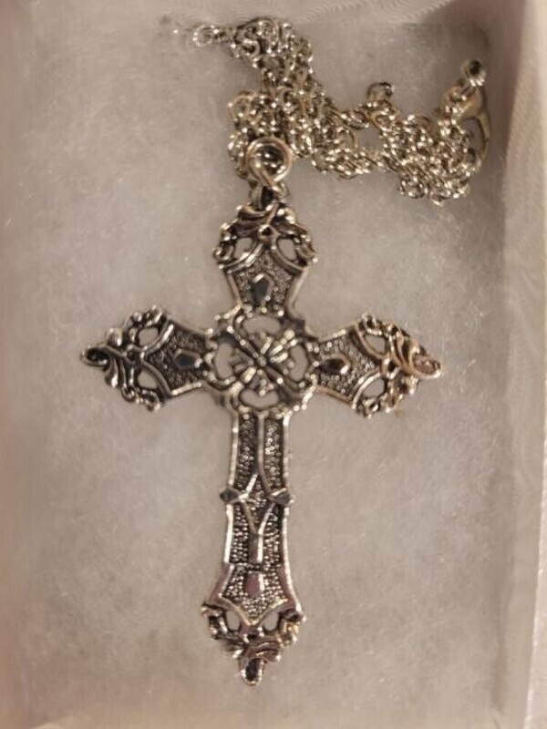 Elegant Christian Religious Cross 2.25 Inch Necklace