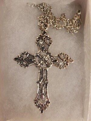 Elegant Christian Religious Cross 2.25 Inch Necklace