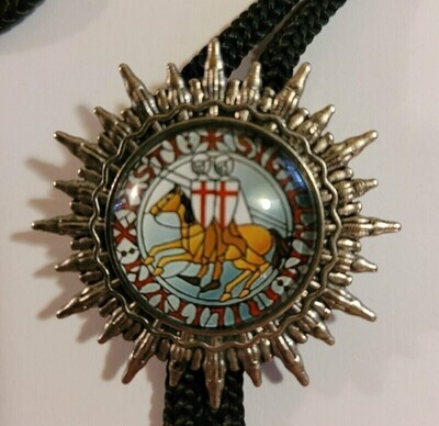 Knights Templar Bolo Necklace Tie Jewelry - Starburst
