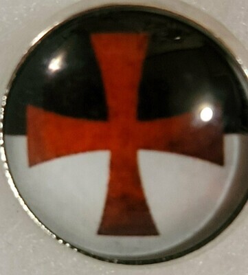 Knights Templar Royal Blood Red Cross Lapel Pin