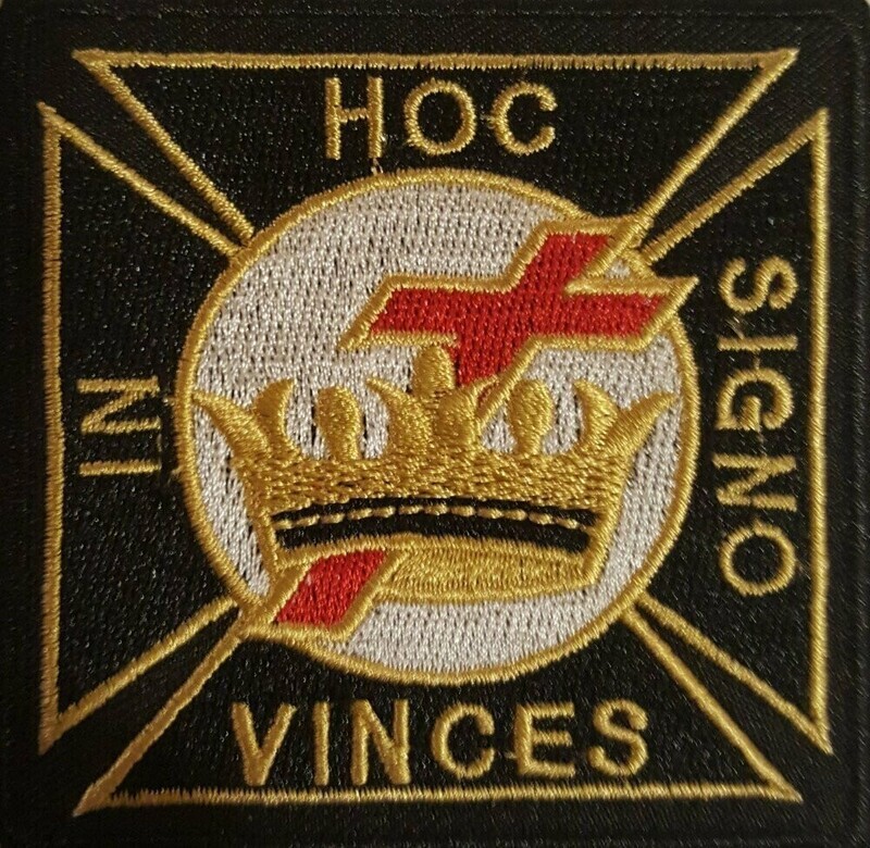 Knight's Templar "In this sign conquer" Christian Order Patch