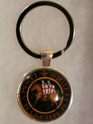 The Royal Templar Knights on Horse Key Ring