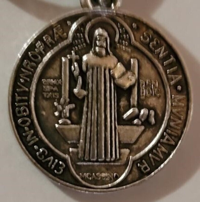 Saint Benedict Catholic  Charm Pendant Necklace