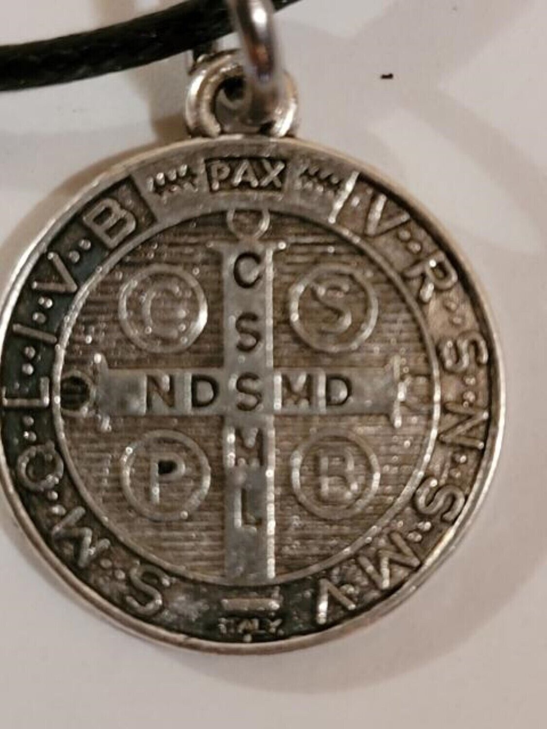 Saint Benedict Catholic  Charm Pendant Necklace