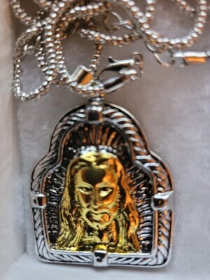 Classic Trend Gold Plated Heavy Jesus Necklace