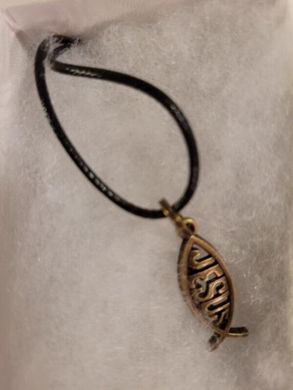 Small Jesus Fish Symbol Christian Necklace with Gift Box