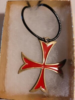 Large Order of the Templar Knights Cross Necklace