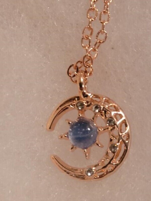 Light Of Stars And Moon Charm Necklace Fasion Jewelry w/Giftbox CJ