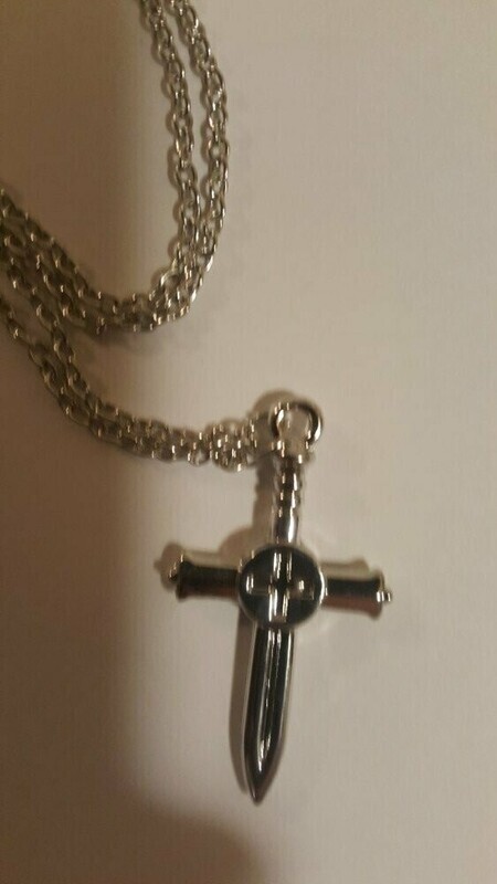 The Christian Warrior Sword Religious Cross Pendant Necklace The Christian Warrior Sword Religious Cross Pendant Necklace