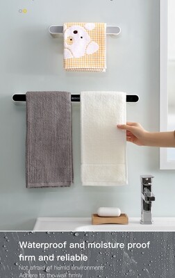 Wall-mounted Towel Rack Self-adhesive bathrooms & kitchens