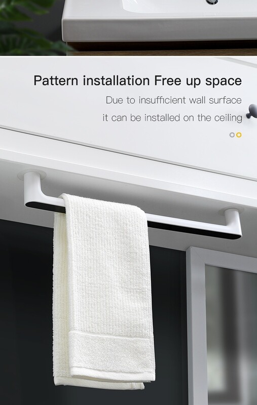 Wall-mounted Towel Rack Self-adhesive bathrooms &amp; kitchens