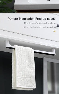 Wall-mounted Towel Rack Self-adhesive bathrooms &amp; kitchens