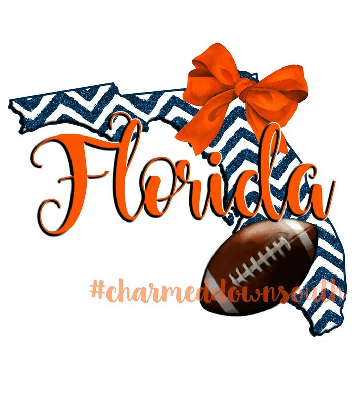 Florida Chevron Football Digital Design Download