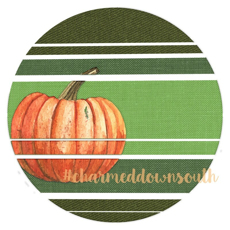 Green Circle Mask Pumpkin Element