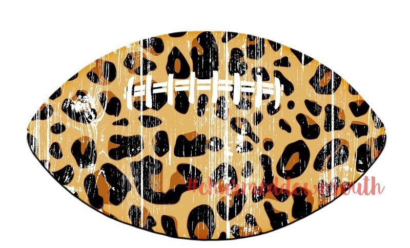 Cheetah Football Blank