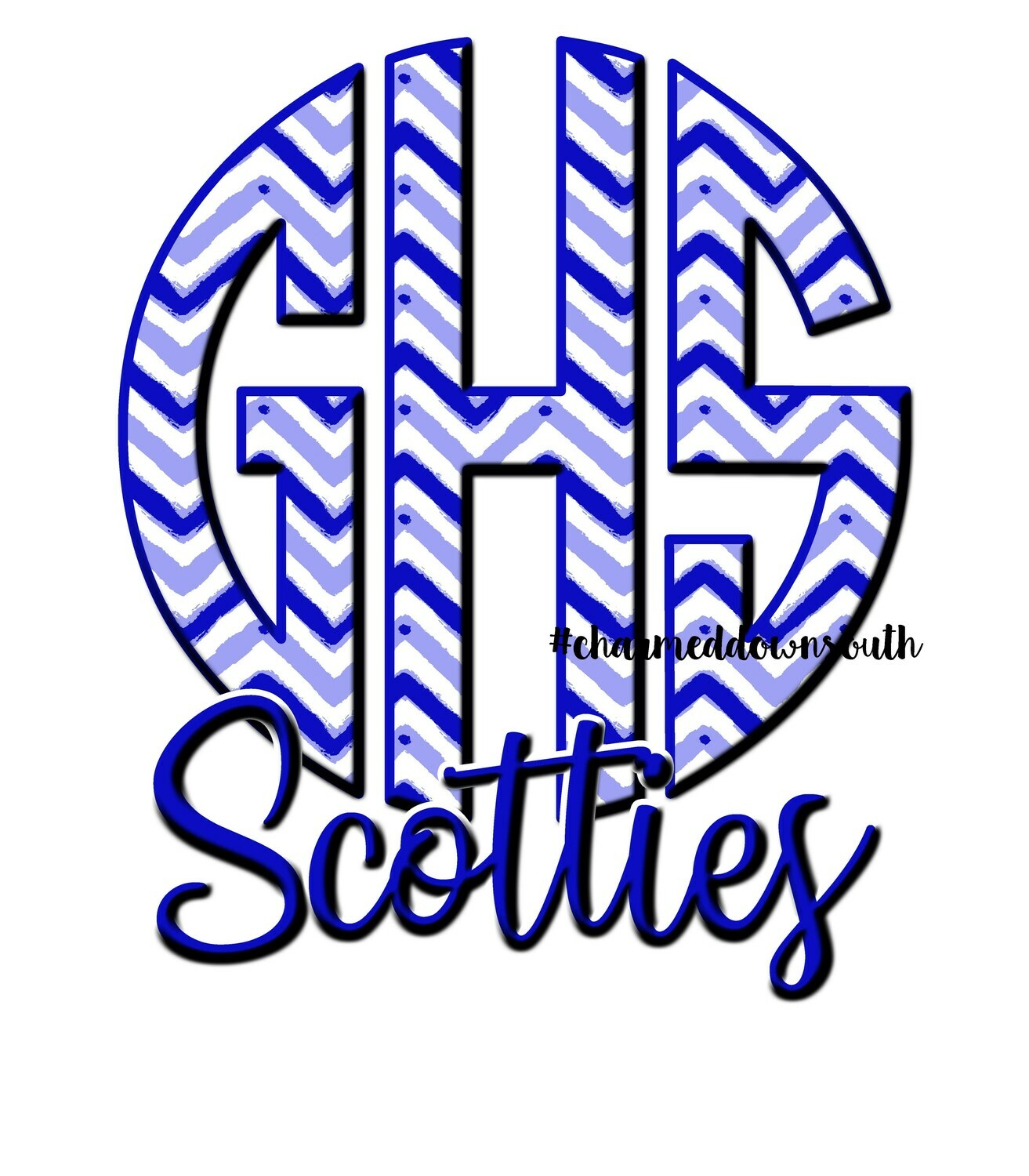 3 Letter Mascot Monogram