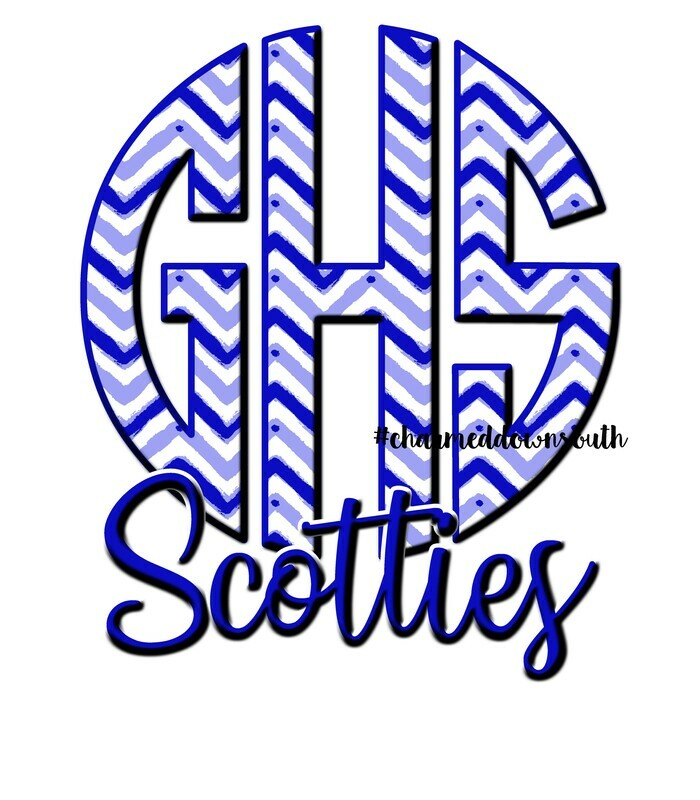 3 Letter Mascot Monogram