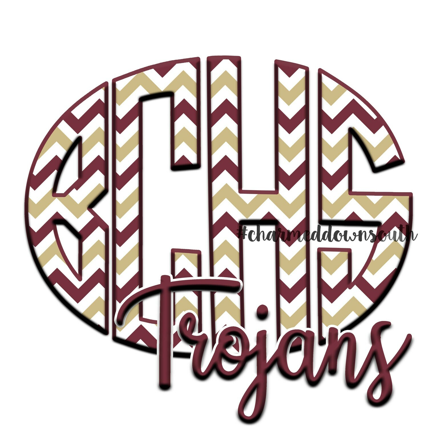 4 Letter Mascot Monogram