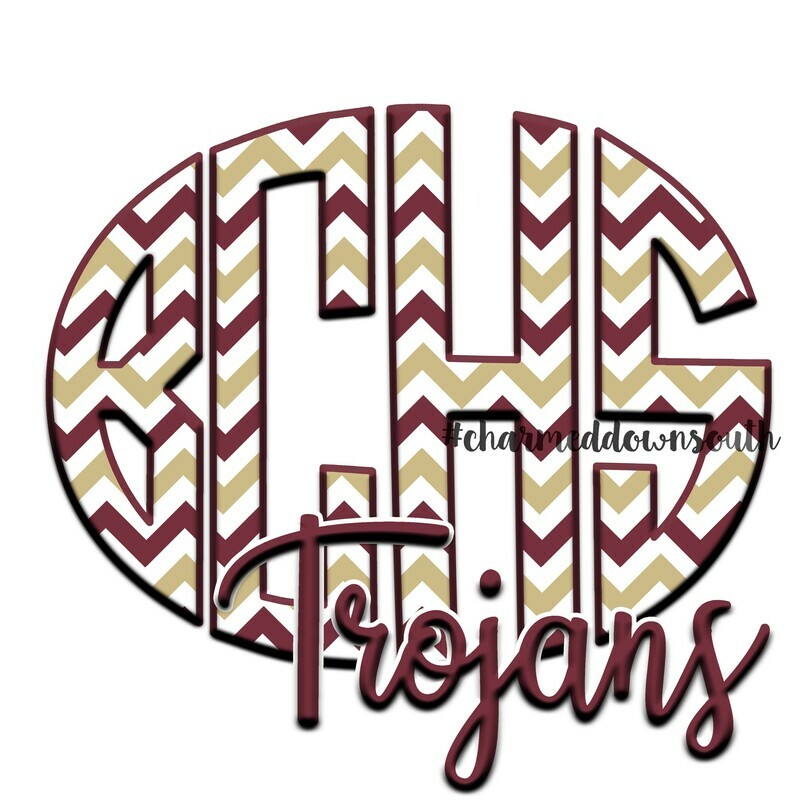 4 Letter Mascot Monogram