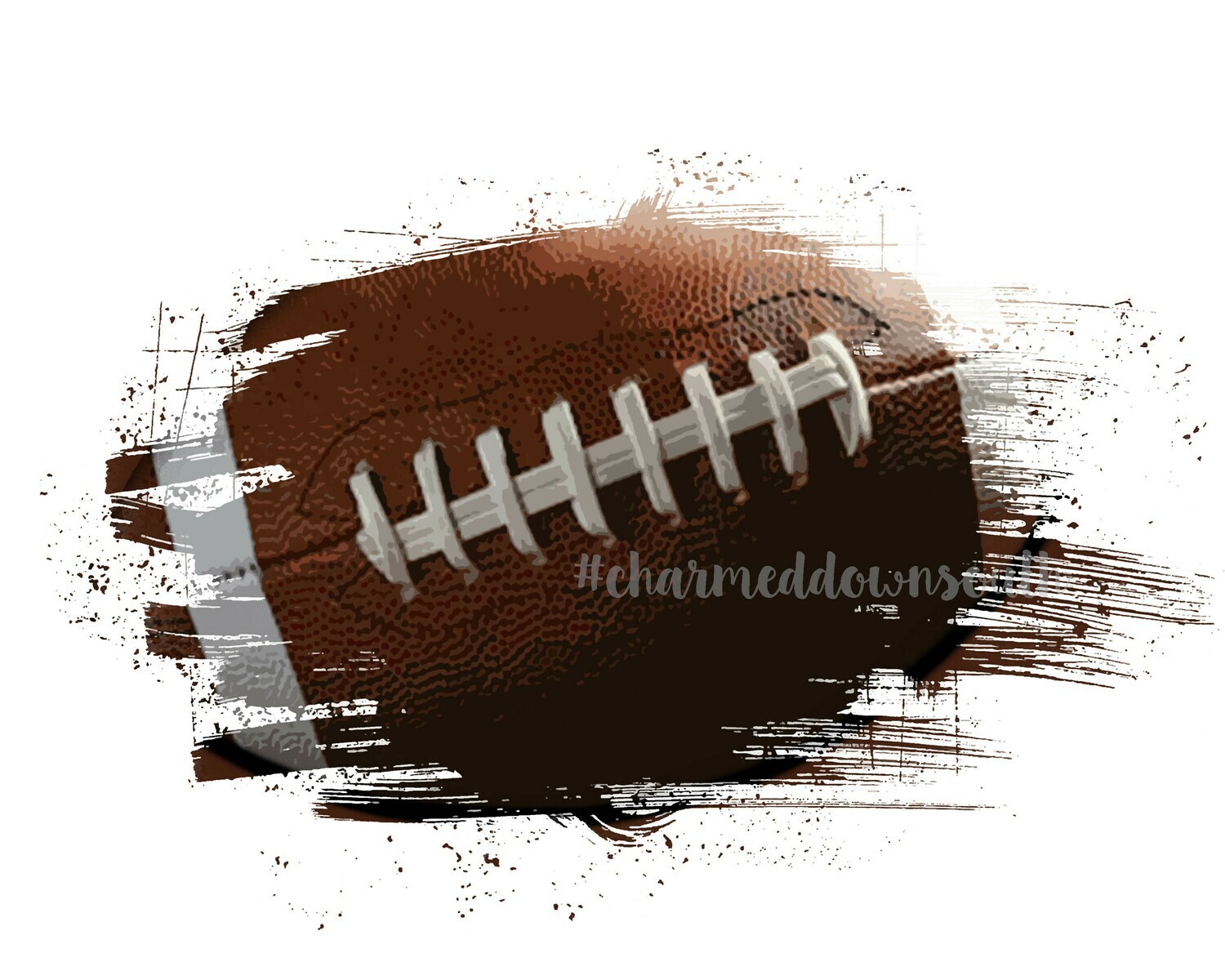 Football Distressed Splash