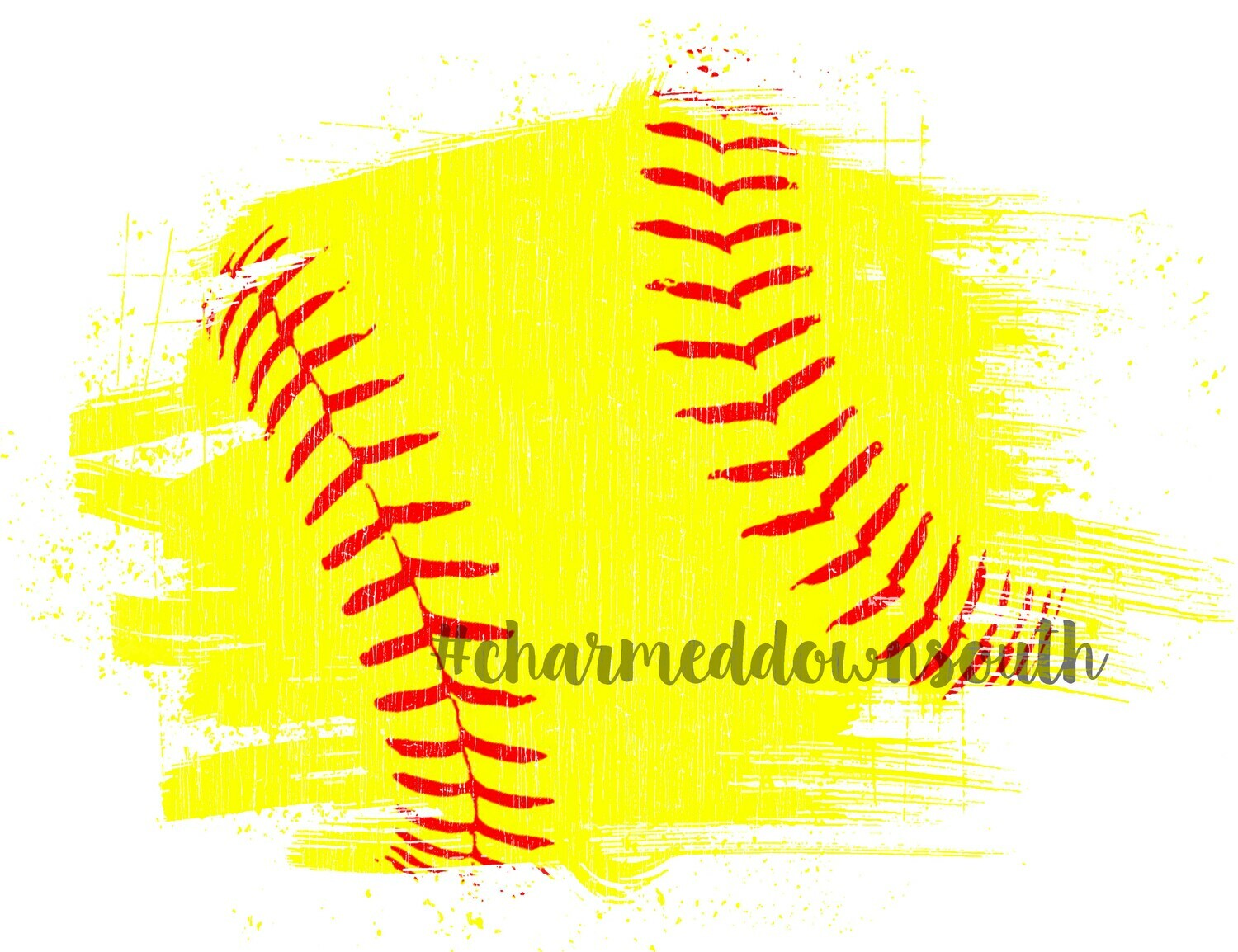 Softball Distressed Splash