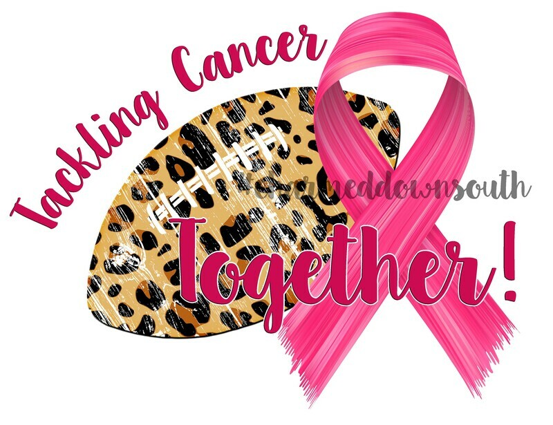 Cheetah Football Breast Cancer Awareness Design
