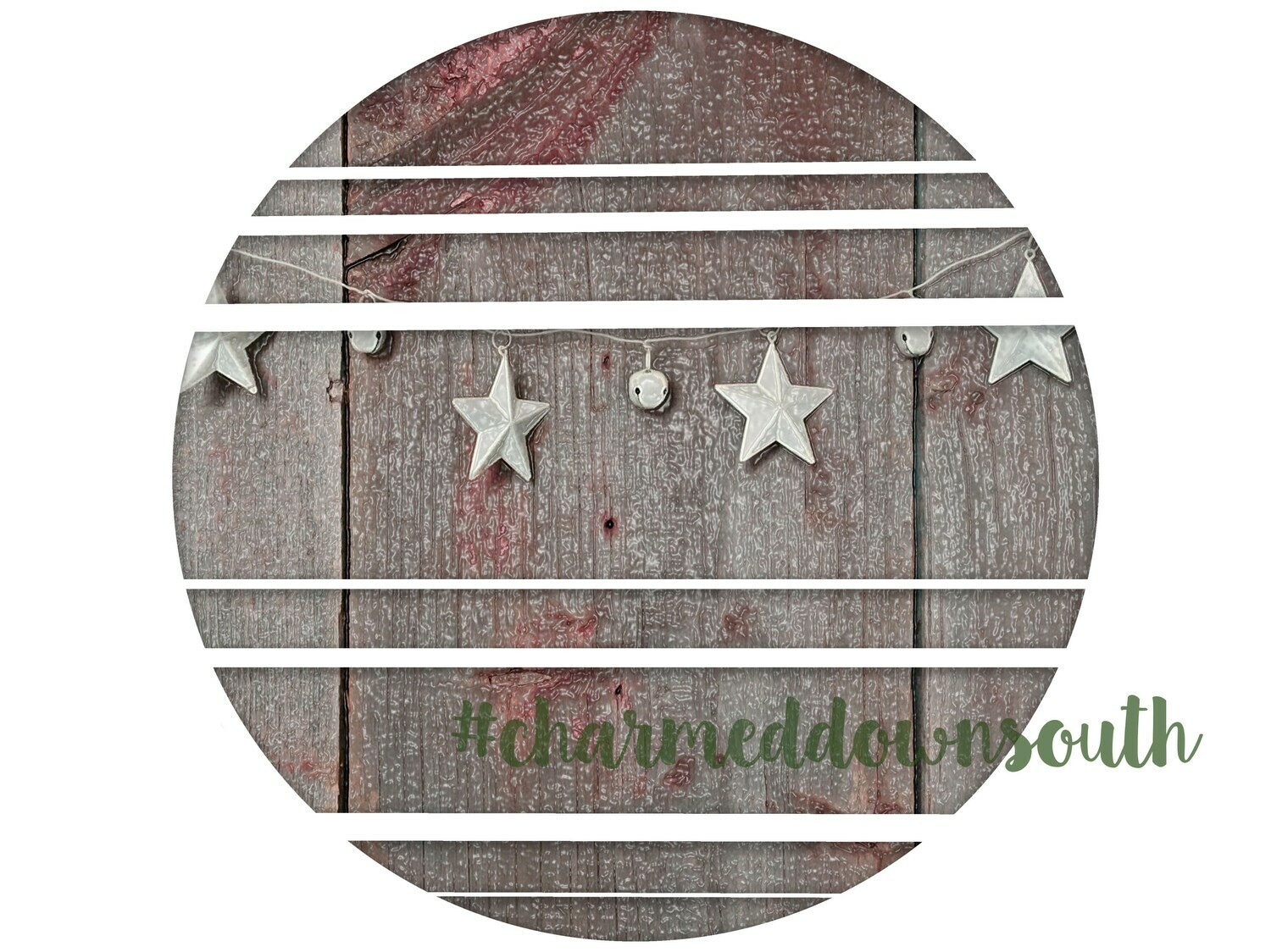 Barn Wall with Silver Garland