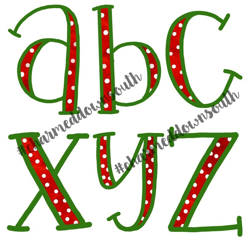 Hand Drawn Cgristmas Doodle Font Set