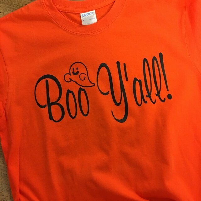 Screen Printed Transfer - Boo Y&#39;all YOUTH