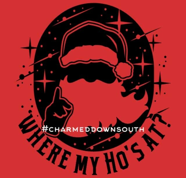 Screen printed transfer - Where my Ho&#39;s at? Black