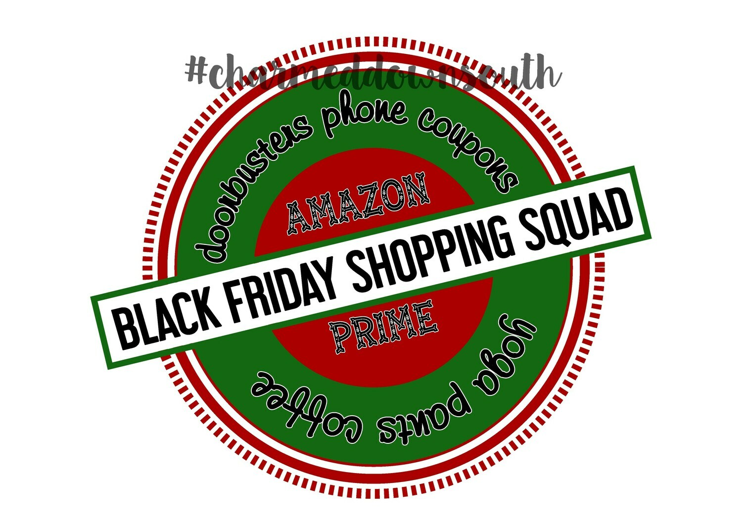 Black Friday Shopping Squad Digital Design