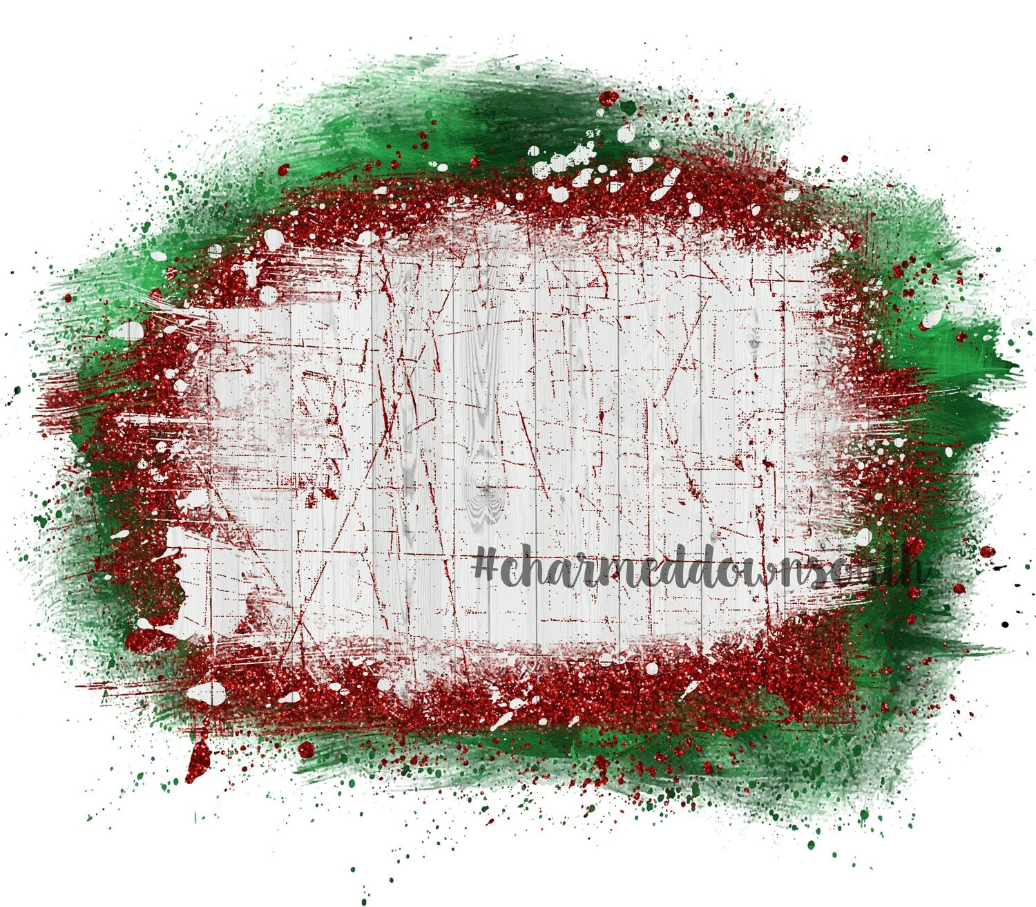 Shiplap Glitter Christmas Background Splash