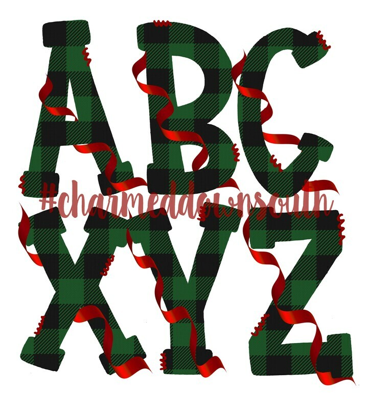 Green Buffalo Plaid Font